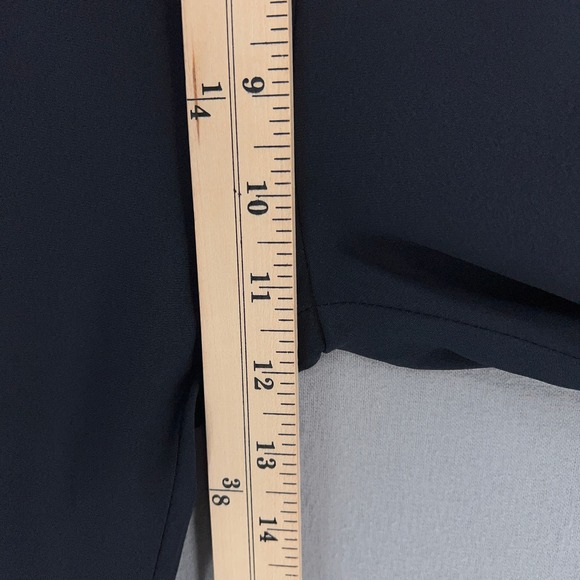 NILI LOTAN Silk Jogger Pants Womens 2 Dark Navy Tapered Pull On Track Drawstring - Picture 15 of 16